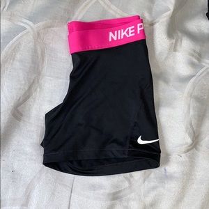 Nike dri fit running spandex shorts